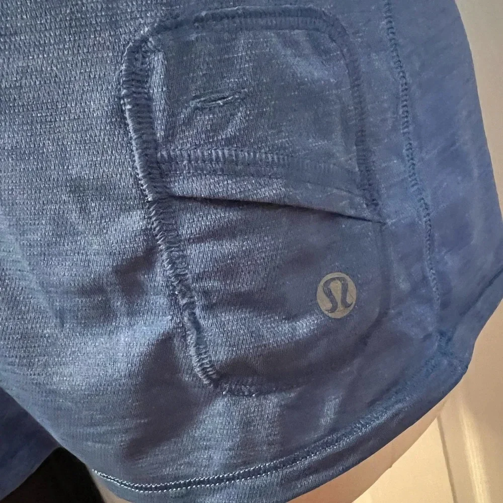 Great condition Lululemon blue workout shirt